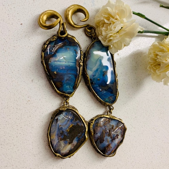 Stunning Raw Opal Diablo Organic Weights - Picture 7 of 7